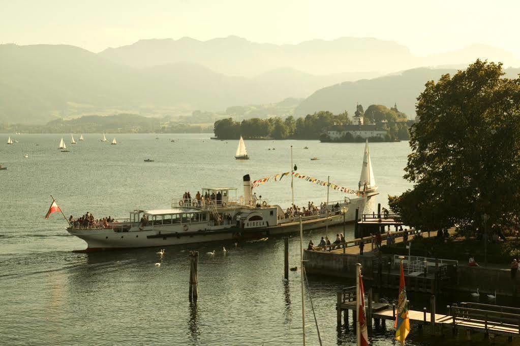 Keramikhotel Goldener Brunnen Gmunden Exterior foto